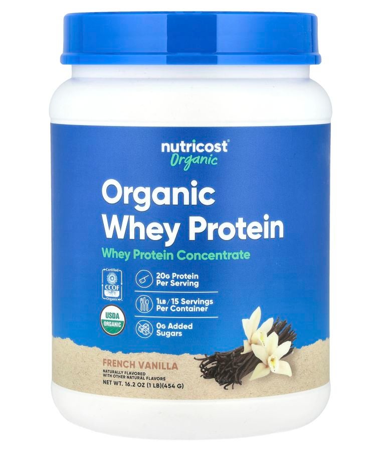 Organic Whey Protein French Vanilla 1 lb (454 g)