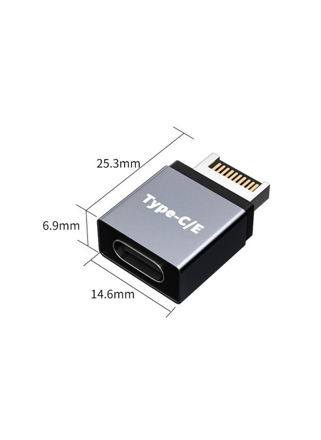 Generic 2Pcs USB 3.1 Type-E to Type-C Extension Adapter, Type-E Male Port to Type-C Female Port & Type-E Female Port to Type-C Male Port (10 Gbit/s) 