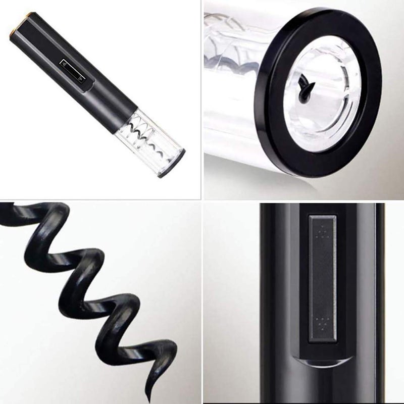 LAVNIK LAVNIK Wine Bottle Opener with Removable Foil Cutter for RubberPlastic CorksLarge Format Bottles Automatic Wine Opener Corkscrew with Foil Cutter Reusable Wine Opener Gift for Waiter Women in Home Kitchen Party Bar Outdoor  - Image 5