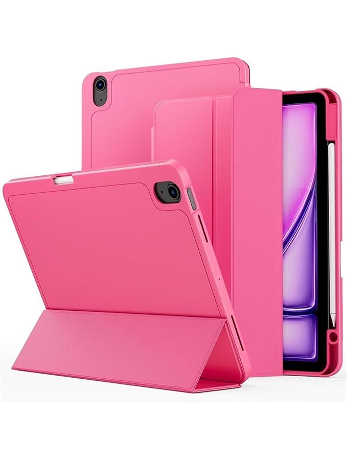 2024 iPad Pro 13 Protective Case with Pen Slot in Official Rose Red - Image 1