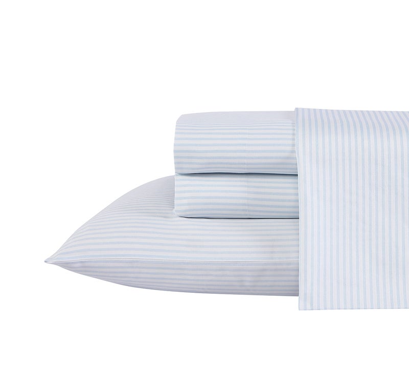 لورا أشلي Laura Ashley Home - Queen Sheets Soft Sateen Cotton Bread - Image 1