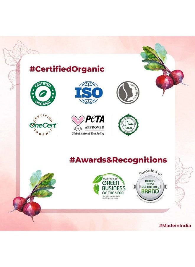 Organic Harvest Lip Scrub With Beetroot Extracts For Lightening & Brightening Dull Lips Infused With Natural Products To Repair Dark And Damaged Lips Best For Men & Women 100% Organic 8Gms  - Image 4