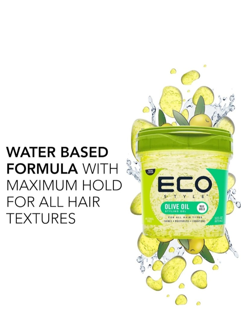 ECO - Professional styling gel with olive oil 473ml - Image 1