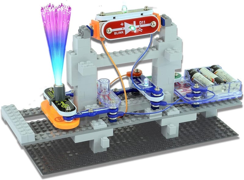 Snap Circuits BRIC: Structures | Brick & Electronics Exploration Kit | Over 20 Stem & Brick Projects | Full Color Project Manual | 20 Parts | 75 BRIC-2-Snap Adapters | 140+ BRICs - Image 5