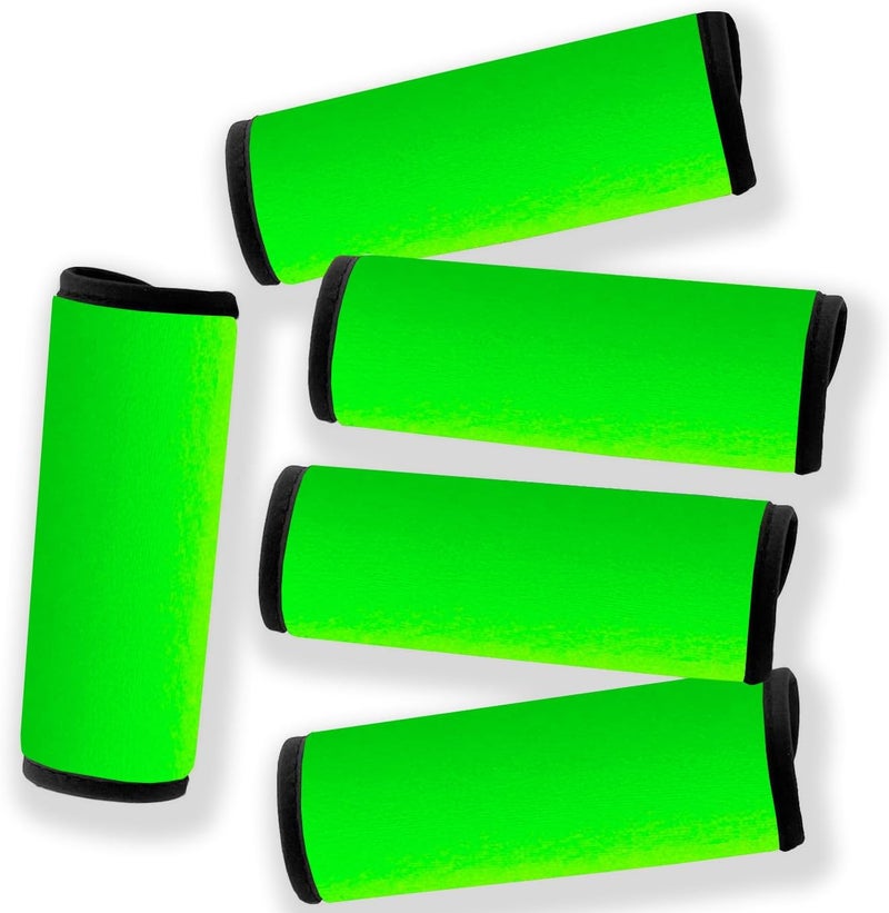 Careteilly Neoprene Luggage Handle Wrap-Luggage Identifiers for Suitcase Unqiue Bright Neon Green Luggage Tags/Markers for Travel Accessories Bag - Image 1