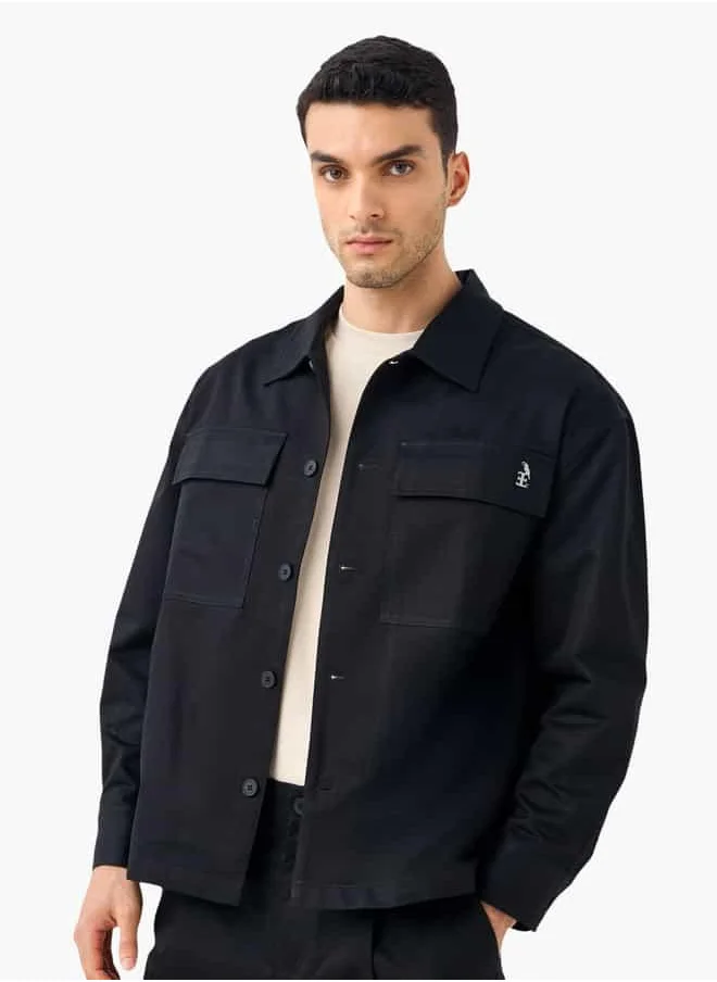Emperor Emperor Shacket with Pockets and Button Closure