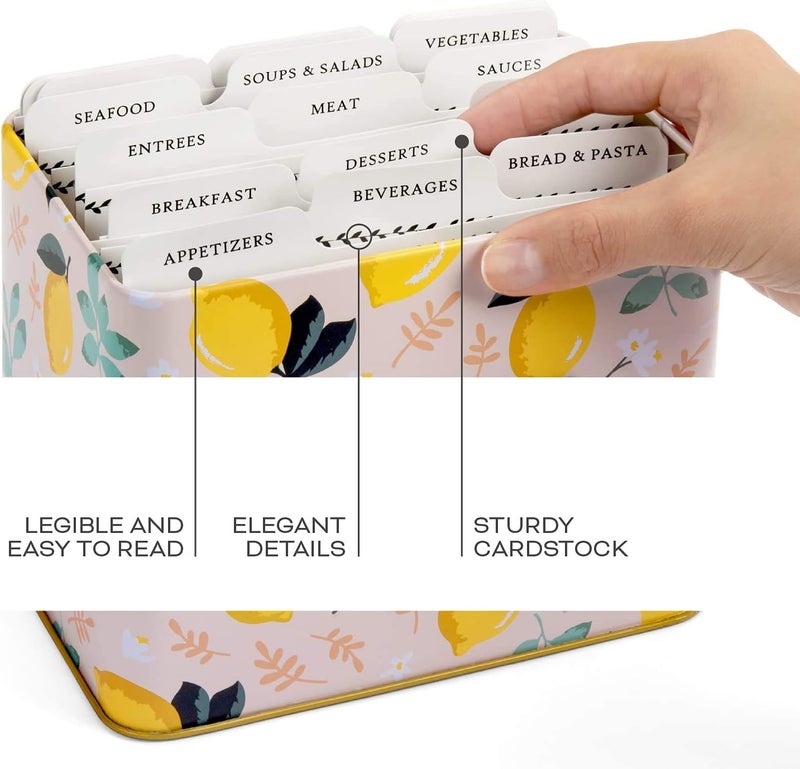 Jot  Mark Recipe Card Dividers - 24 Tabs per Set, Works with 4x6 Inch Cards, Helps Organize Recipe Box (Classic) - Tab Divider - Image 3