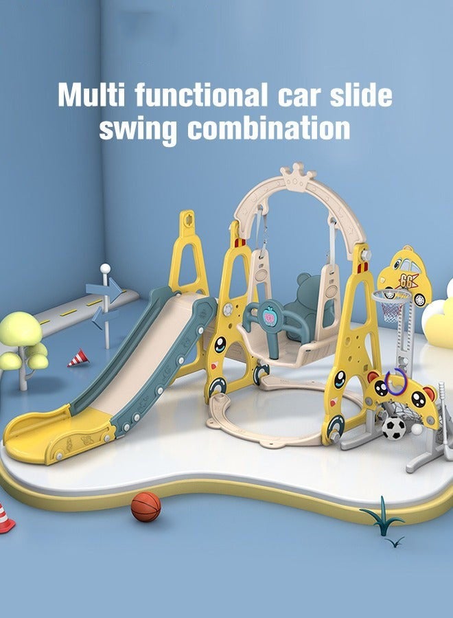 دوركو طقم ألعاب كامل 7 في 1 للأطفال مع طوق كرة السلة والجولف وكرة القدم وألعاب رمي الخواتم، مثالي كهدية للصغار، مصنوع من مواد عالية الجودة، يمكن استخدامه داخليًا وخارجيًا - Image 2