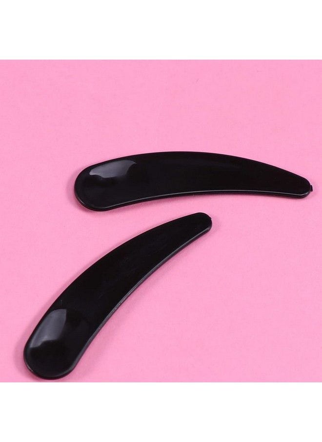 Beaupretty Skin Care Tools 100 Pieces Mini Disposable Makeup Spatulasfacial Cream Mask Spoons Cosmetic Plastic Spatulas Scoops Mask Tip Spatulas (Black) Mixing Spoons  - Image 3