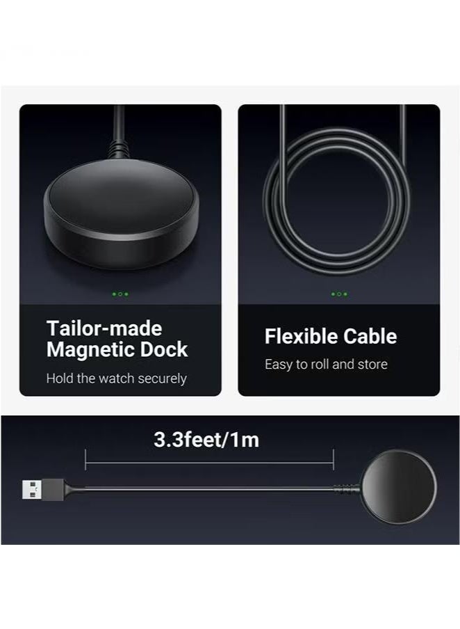 Magnetic Charger for Galaxy Watch – Compatible with Samsung Galaxy Watch 4/3/Active 2/Active – 1m USB Wireless Charging Cable  - Image 5