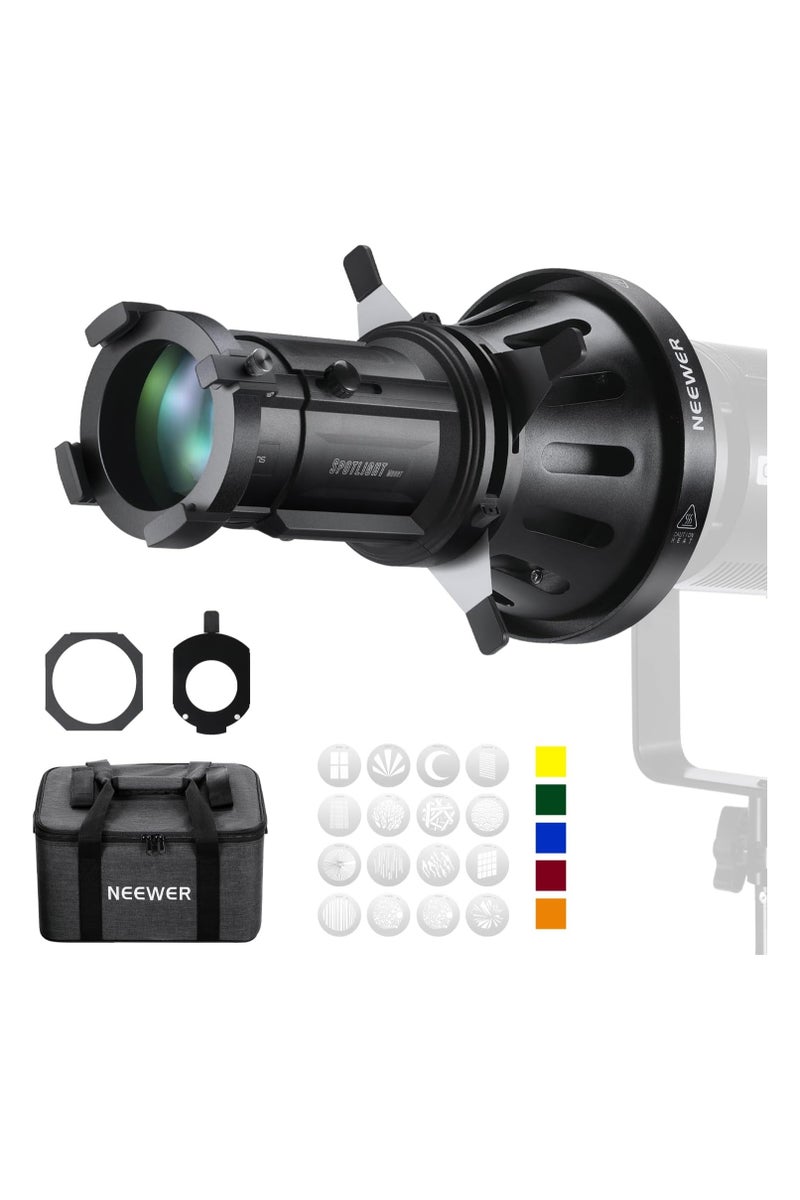 Neewer NEEWER 20° MS‑Mount Spotlight Snoot (Bag Only) – Precision 20° Projection Modifier for MS Series LED Lights, Carrying Bag Included  - Image 1