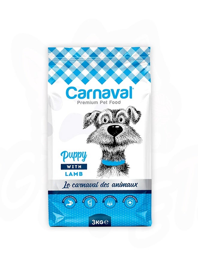 CARNAVAL Premium Puppy With Lamb Dog Food - 3 KG - Image 1