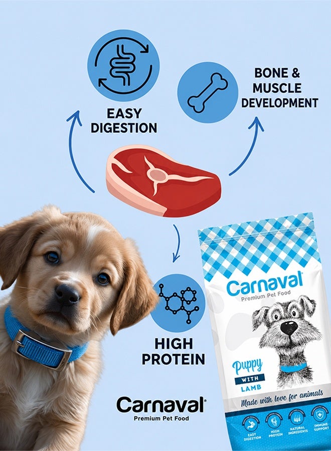 CARNAVAL Premium Puppy With Lamb Dog Food - 3 KG - Image 3