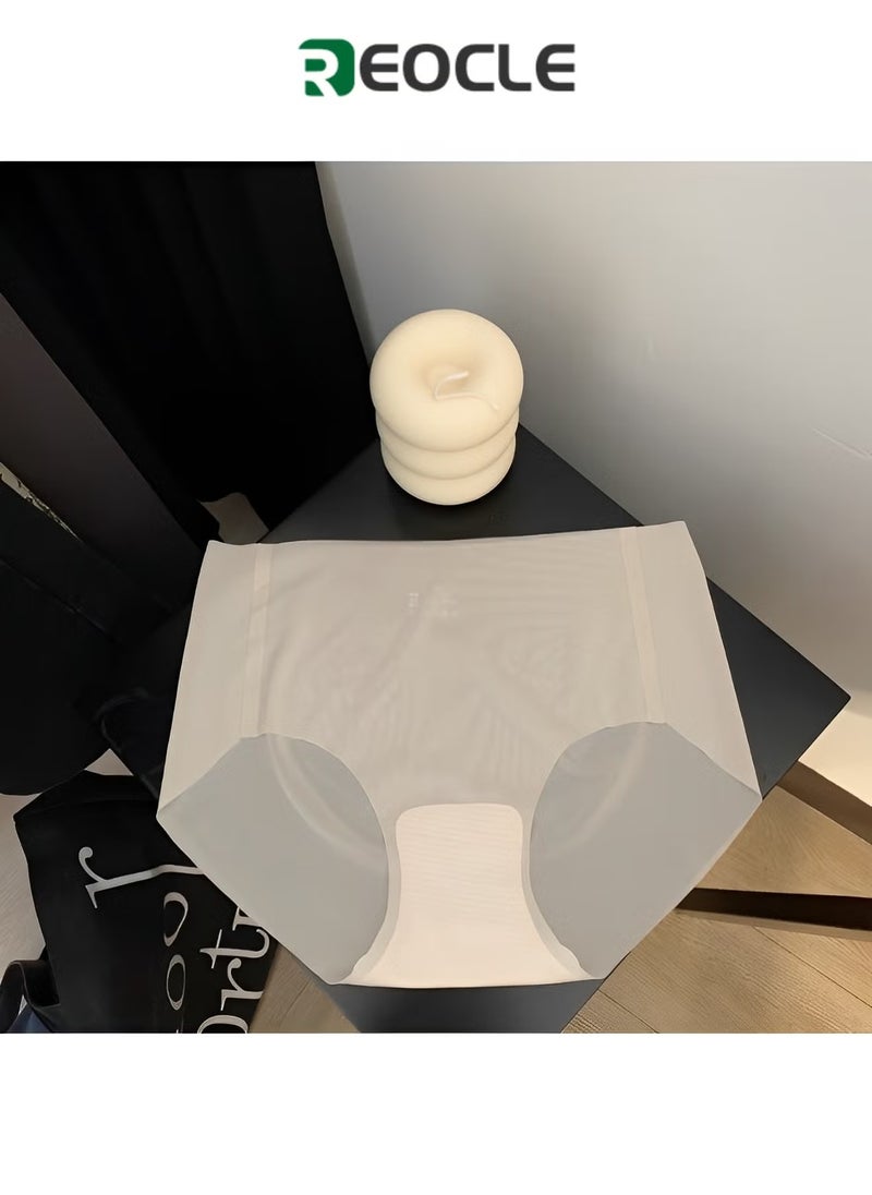 REOCLE Women's Underwear Seamless Comfort Briefs Ultra Thin Ice Silk Panties Non-Marking Ice Silk Underwear - Image 1