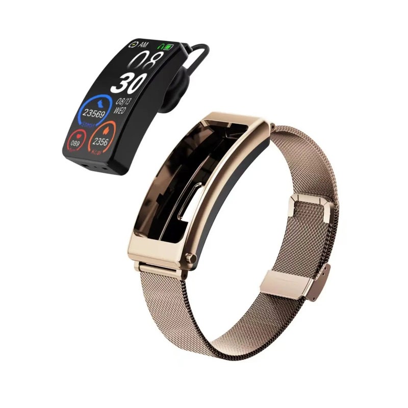 Bluejw 1.14\ TFT Smart Watch with Bluetooth Calling Headset, 2-in-1 Smart Bracelet, Sport Talk Band, CE Certified - Replaceable Strap
" - Image 3