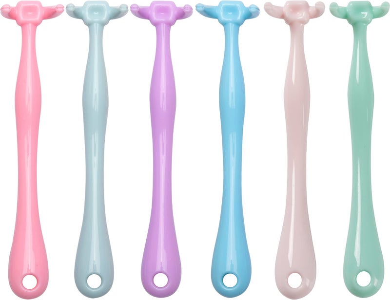 YaPoola Design Colorful Floss Holder Reusable Dental Floss Handle Adults and Kids NOWaste Floss Picksfloas Holder Flosser PinkBlueGreenYellowPurpleLightpink