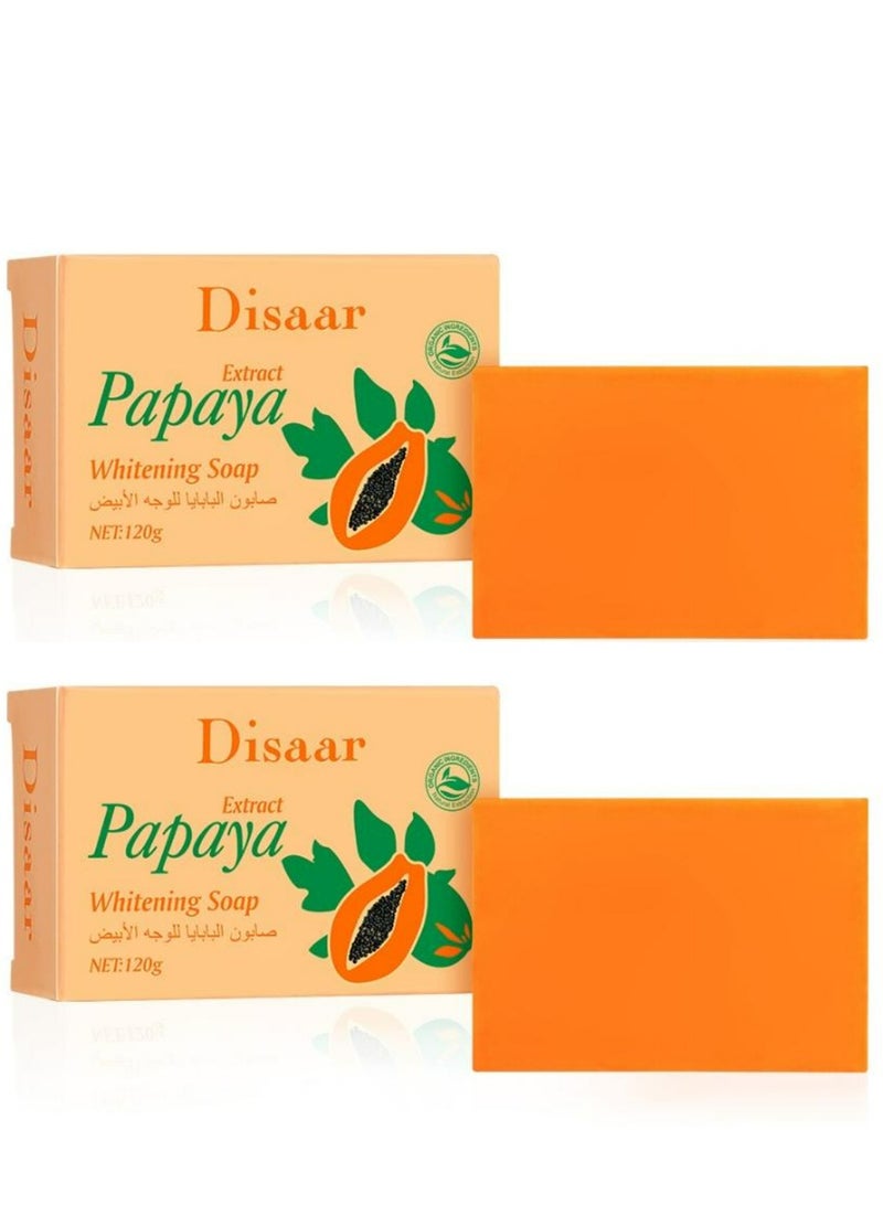 Disaar Papaya Whitening Soap 2 Pcs - Image 1