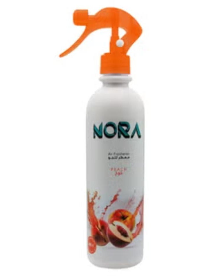 نورا معطر جو برائحة الخوخ من نورا 460 مل برائحة منعشة تدوم طويلاً للمنزل والمكتب - Image 3