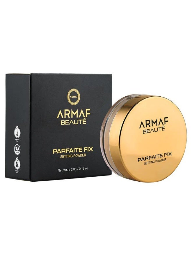 Armaf Beaute Armaf Beauté Parfaite Fix Setting PowderTranslucent Setting Weightless Formula, Silky Texture, Absorbs Oil and Shine | Loose Setting Powder | 3.8g