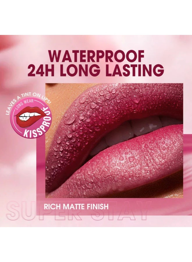 OTWOO O.TWO.O Enduring Ultra Stay Lollipop Lipstick – Long-Lasting Vivid Color (#7,PINK ROSE) - Image 3