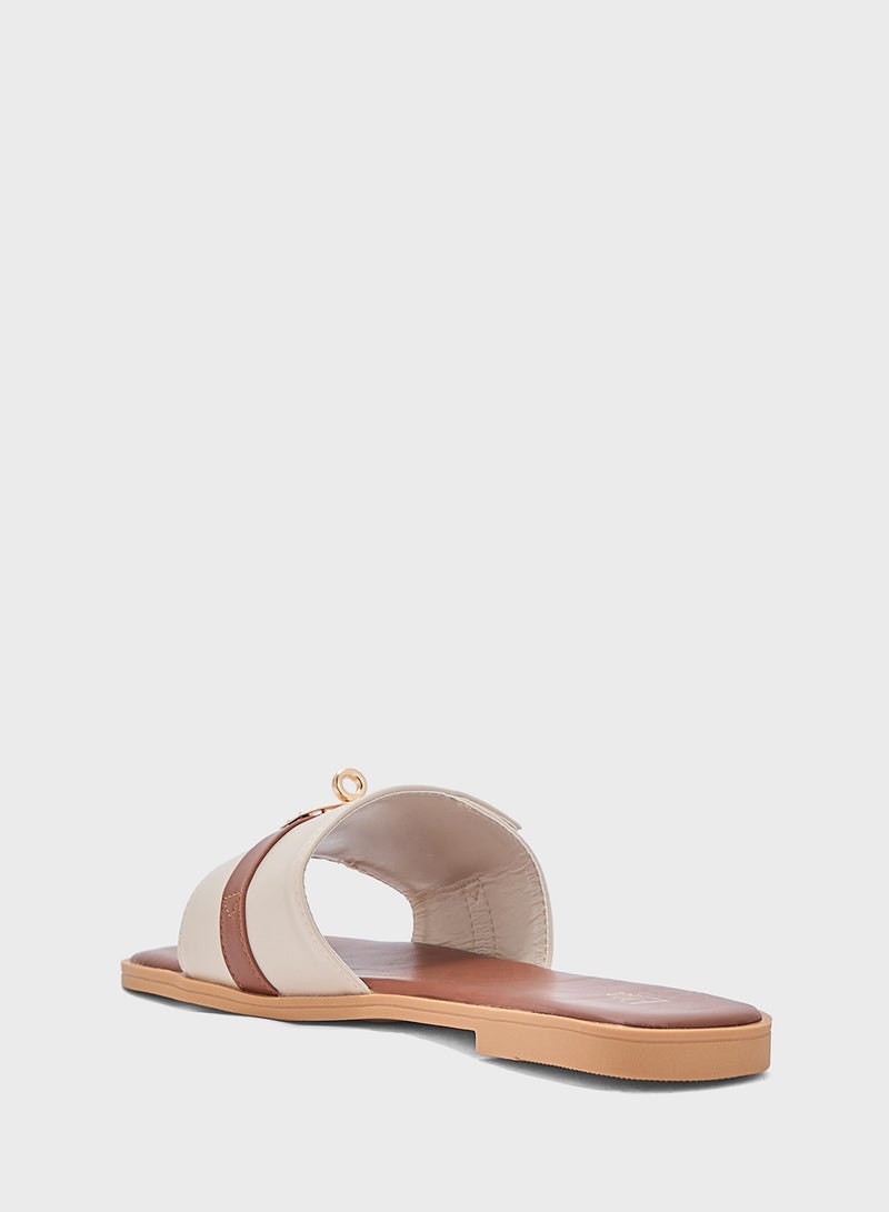 ELLA Metal Trim Sandal - Image 3