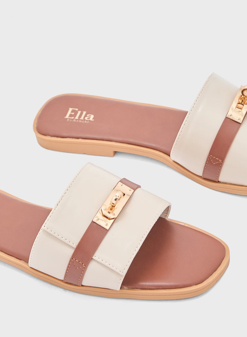 ELLA Metal Trim Sandal - Image 4