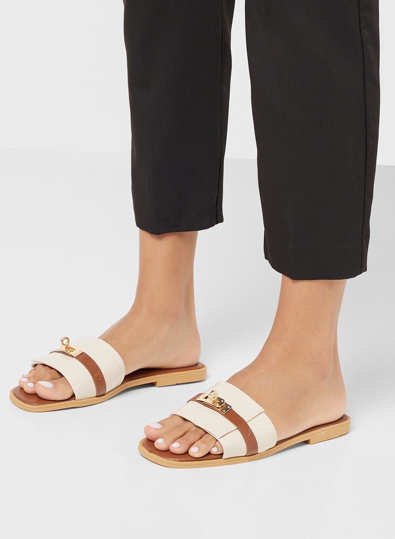 ELLA Metal Trim Sandal - Image 5