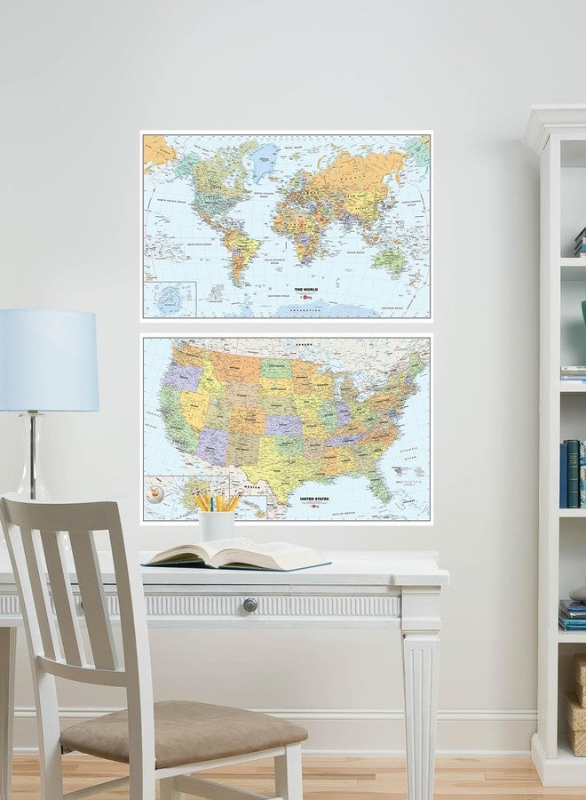 WALLPOPS US and World Map Bundle Wall Decals, WP4430 - Image 2