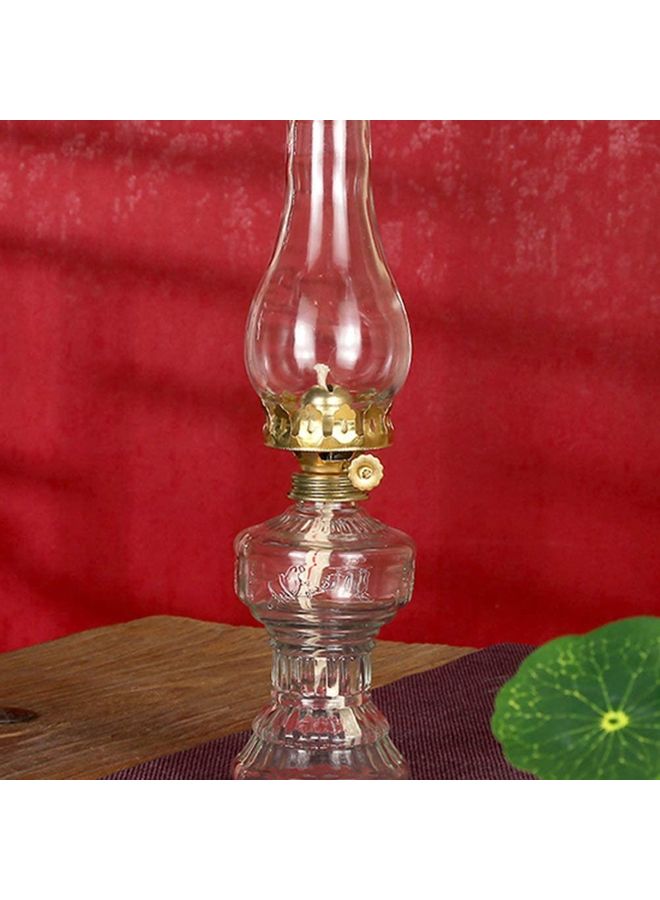 Vintage Oil Lantern Clear/Gold 12.5x2.9inch  - Image 2