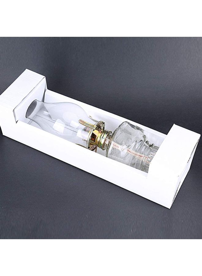 Vintage Oil Lantern Clear/Gold 12.5x2.9inch  - Image 4