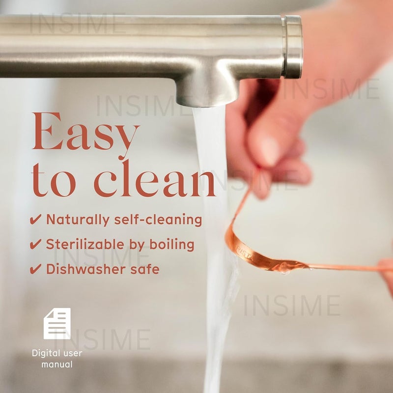 INSIME Copper Tongue cleaner (Pack of 3) | Easy to use Tongue clear adult tongue scraper for men & women | Mouth cleaner for Overall Oral Care & Hygiene - Image 5
