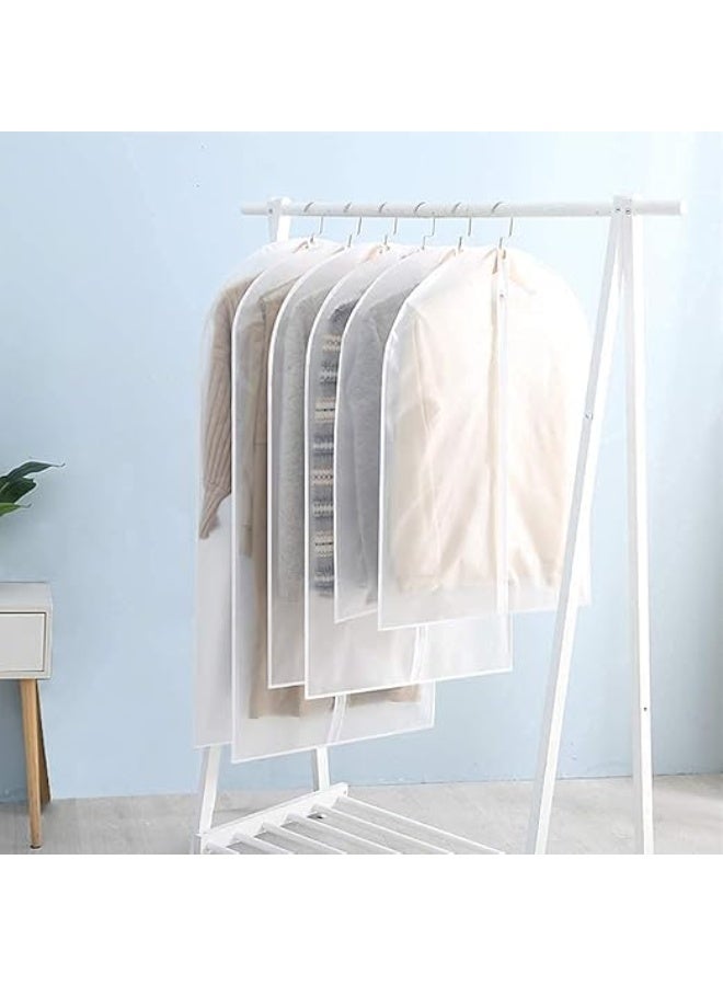 60 x 120cm Clear Garment Bag with Full Zipper Cover Dustproof Mothproof White Breathable Suit Bag for Closet Storage and Travel, Hanging Garment Cover for Formal Suits, Easy Access Clothes Organizer (5)  - Image 4