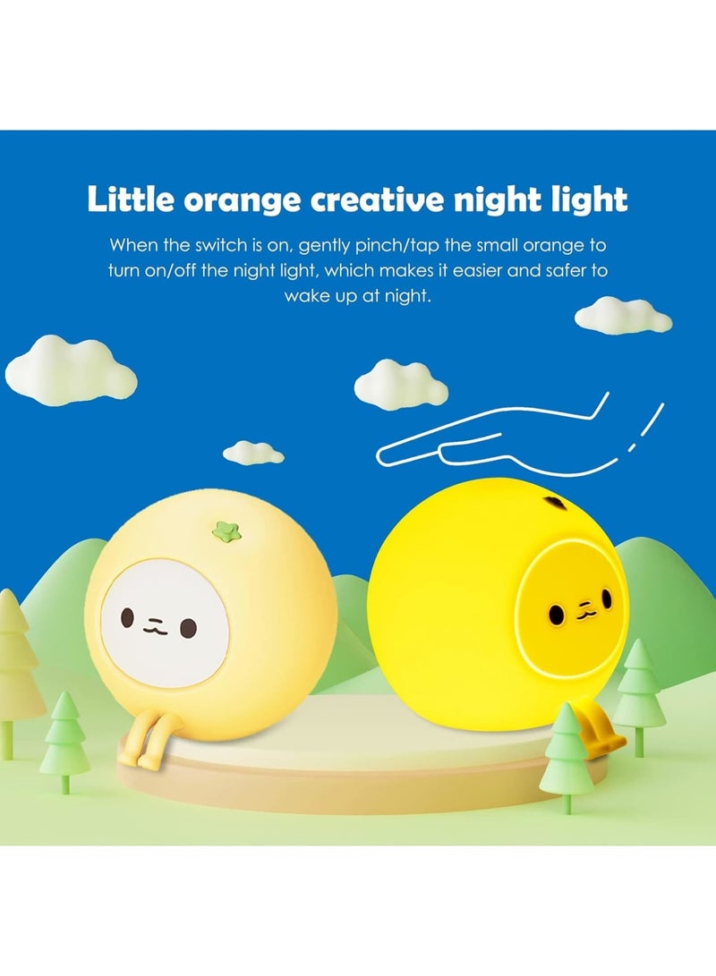 SOLARAE Night Light for Kids, Brightness Adjustable, Silicone Nursery Squishy Soft Rechargeable Color Changing Night Light, Portable Bedside Nursery Lamp, Gift for Girls Boys Toddler - Image 5