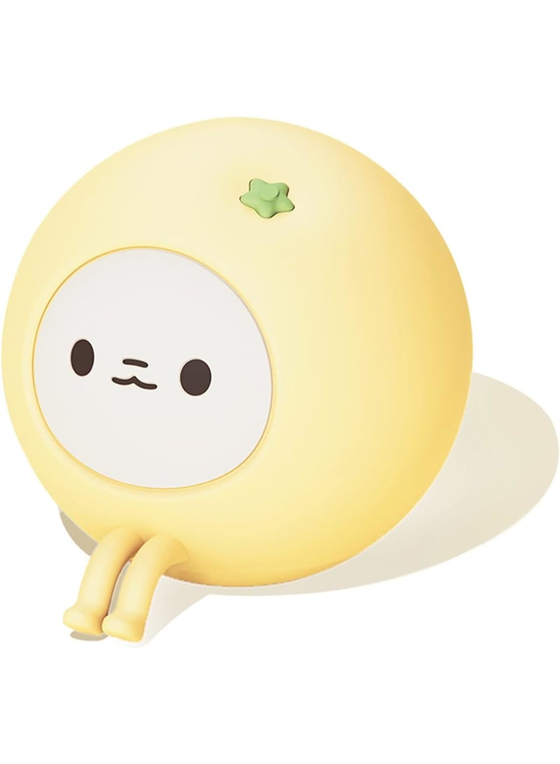 SOLARAE Night Light for Kids, Brightness Adjustable, Silicone Nursery Squishy Soft Rechargeable Color Changing Night Light, Portable Bedside Nursery Lamp, Gift for Girls Boys Toddler - Image 1