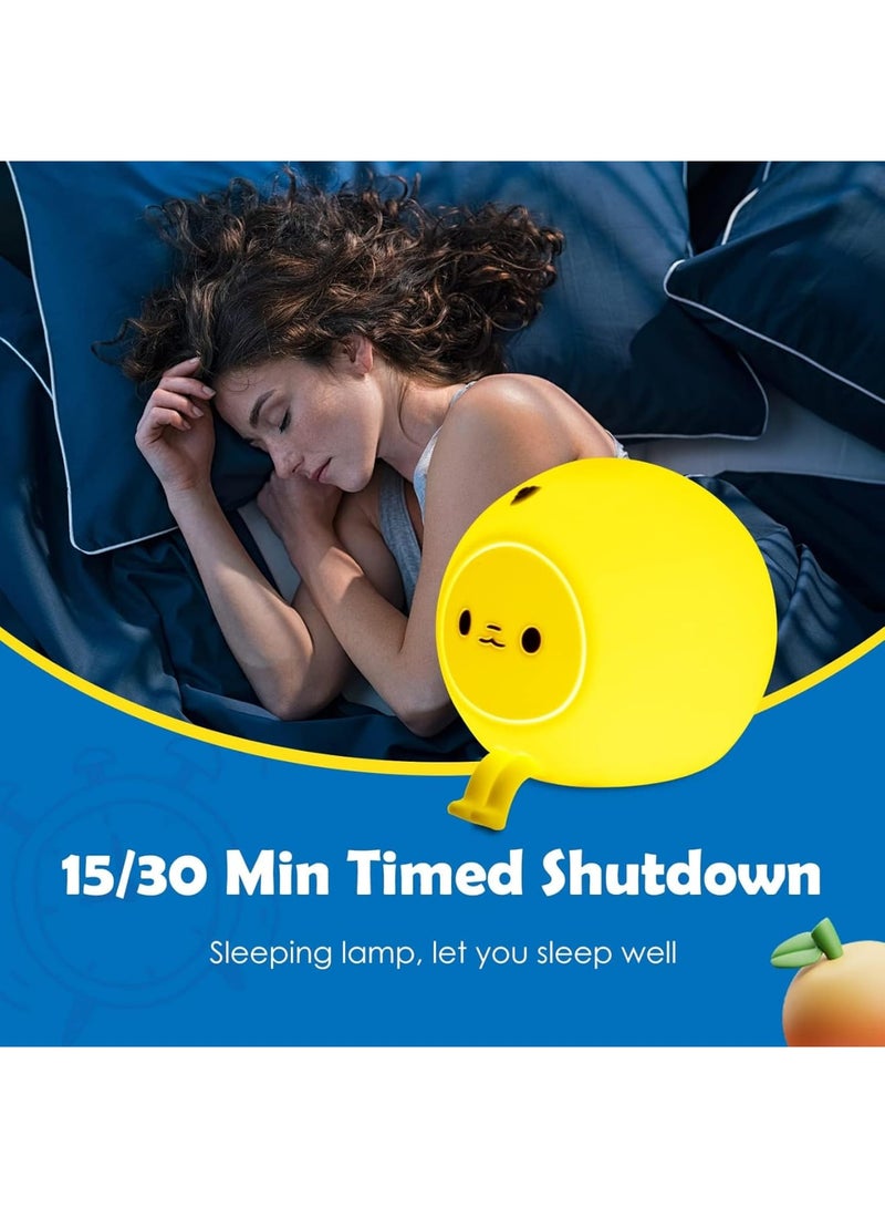 SOLARAE Night Light for Kids, Brightness Adjustable, Silicone Nursery Squishy Soft Rechargeable Color Changing Night Light, Portable Bedside Nursery Lamp, Gift for Girls Boys Toddler - Image 4