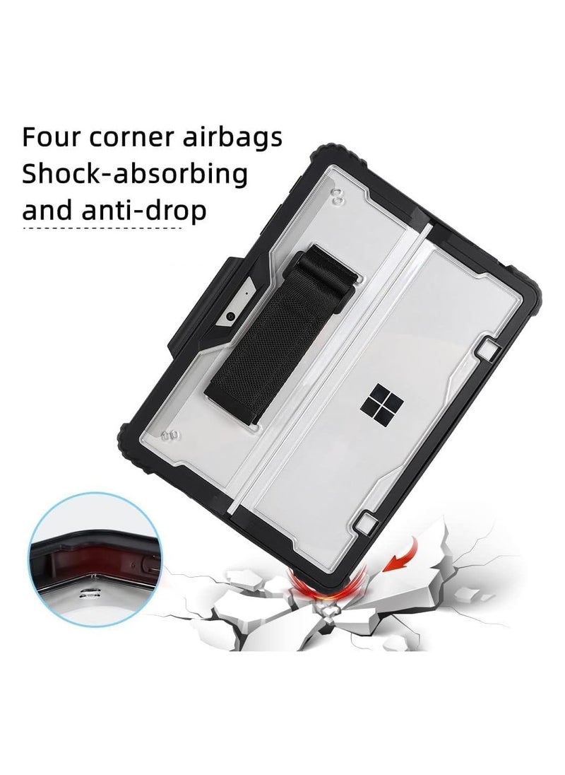 Generic Case for Microsoft Surface Pro 11 (2024), Clear Durable Drop Proof Smart Tablet Case with Hand Strap, Pen Holder and Shoulder Strap  - Image 5