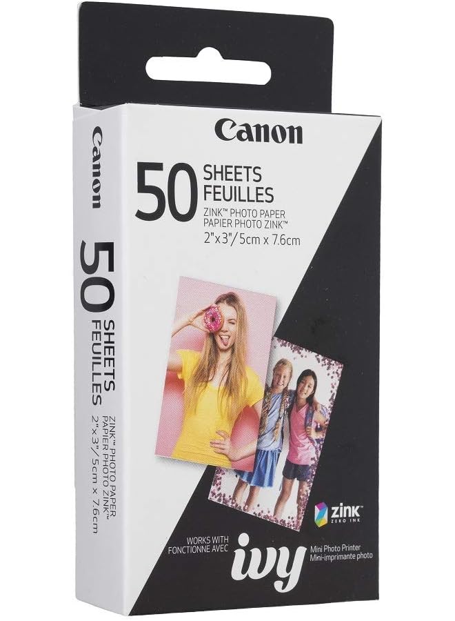 Canon Zink Photo Paper Pack 50 Sheets - Image 2