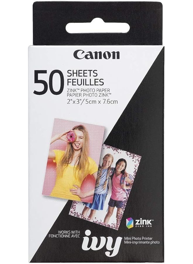 Canon Zink Photo Paper Pack 50 Sheets - Image 1