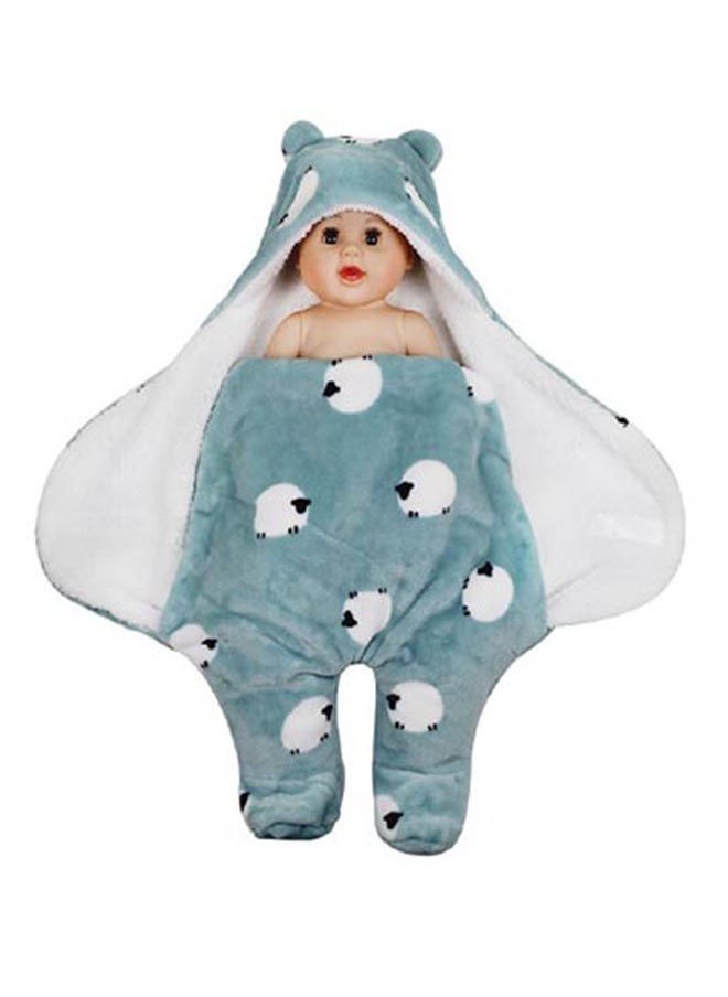 NIBEMINENT Hooded Printed Baby Swaddle 
