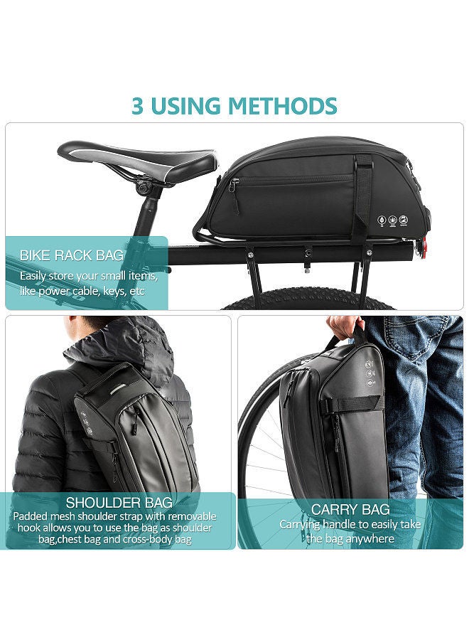 Generic Waterproof Bike Rear Rack Bag Bicycle Carrier Cycling Rear Rack Should Bag  - Image 2