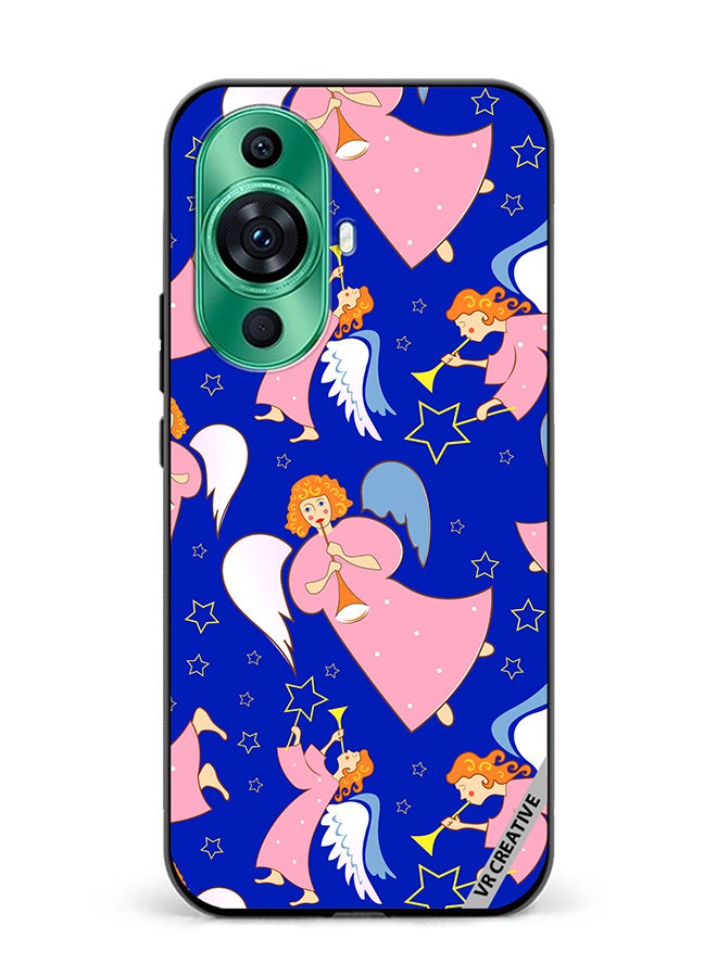 VR CREATIVE Protective Case Cover For Huawei nova 11 Pro Christmas Angels With Flutes Design Multicolour - Image 1