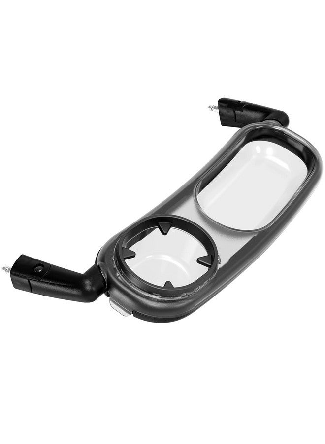 Boffinby صينية وجبات تناسب UPPAbaby Vista/Vista V2/Vista V3/Cruz/Cruz V2/ RumbleSeat/RumbleSeat V2، صينية عربة مع حامل أكواب ووعاء مدمج، آمنة للغسل في غسالة الصحون، تثبيت سريع، تطوى مع العربة، رمادي - Image 1