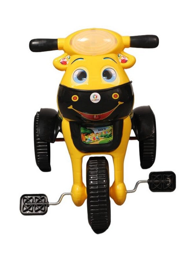 فانرايز دراجة ثلاثية العجلات للأطفال من فنرايز مزودة ببوق موسيقي وأضواء ليد، مع سلتين، ومقعد مريح ومسند للظهر، وعجلات ناعمة، ومقبض ثابت - Image 3