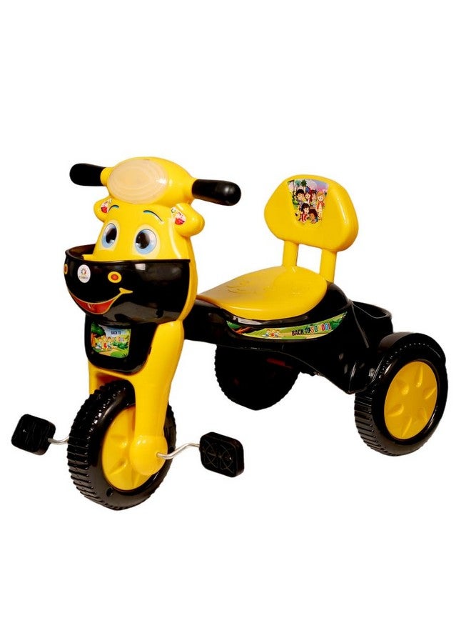 فانرايز دراجة ثلاثية العجلات للأطفال من فنرايز مزودة ببوق موسيقي وأضواء ليد، مع سلتين، ومقعد مريح ومسند للظهر، وعجلات ناعمة، ومقبض ثابت - Image 5