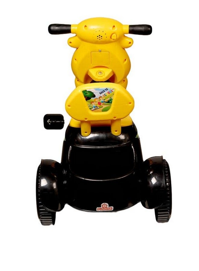 فانرايز دراجة ثلاثية العجلات للأطفال من فنرايز مزودة ببوق موسيقي وأضواء ليد، مع سلتين، ومقعد مريح ومسند للظهر، وعجلات ناعمة، ومقبض ثابت - Image 4