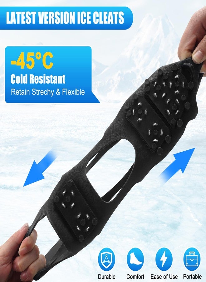 OROOTL Ice Cleats Snow Traction Upgraded 28 Spikes Crampon for Men Women Kids Non-Slip Rubber Crampons Over Shoe Boot for Walking on Ice and Snow - Image 5