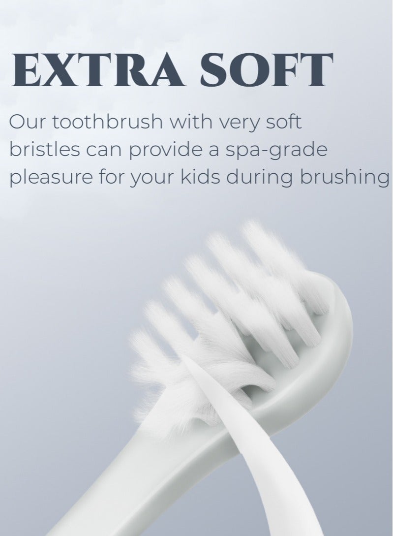 Baby Care 2Pcs Training Toothbrush with Safety Guard, Ultra Soft Baby Toothbrush for Toddler to Kids, BPA Free, FDA Certified Stage 3 Toothbrush, 3 Years + Old Kids Toothbrush Green and Yellow - Image 5