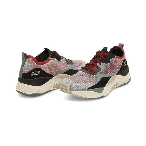 Skechers Mens Mira Casual Lace Up Shoes Vegan Athletic Style and Comfort, Air-Cooled Memory Foam Cushioned Comfort Insole Red - 9 UK (232218) - Image 5