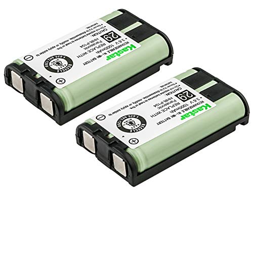 Kastar 2 Pack Cordless Phone Battery for Panasonic HHR-P104 HHR-P104A Type 29, Panasonic KX-FG6550 KX-FPG391 KX-TG2388B KX-TG2396 and More - Image 1