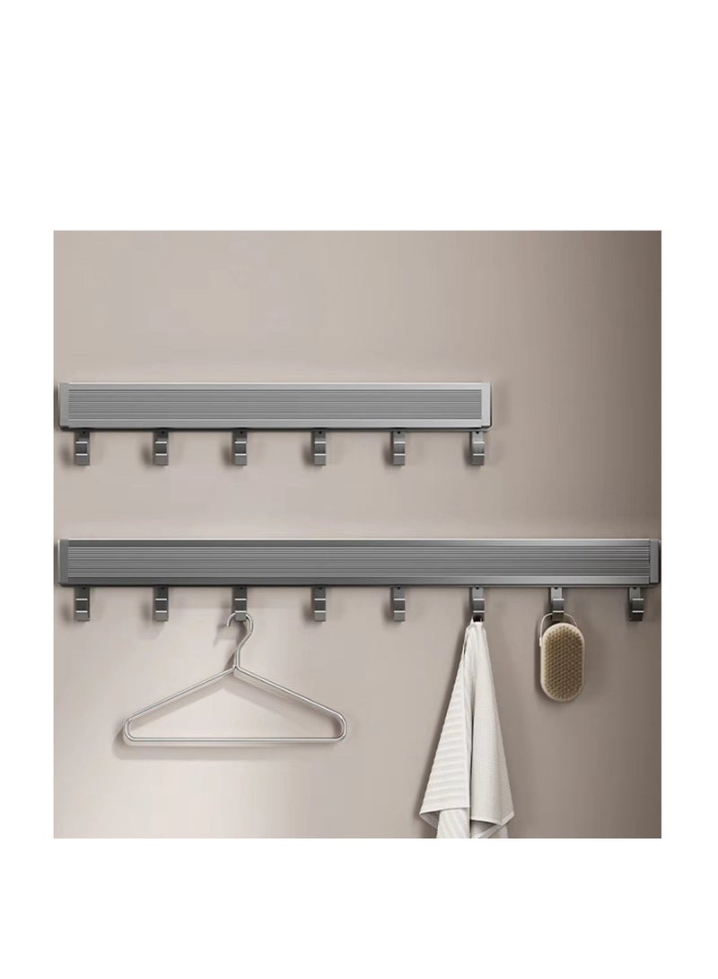 مجفف ملابس معدني قابل للطي قابل للسحب رف شبكي لتجفيف الملابس بسعة كبيرة يوفر مساحة للملابس للشرفة - Image 5